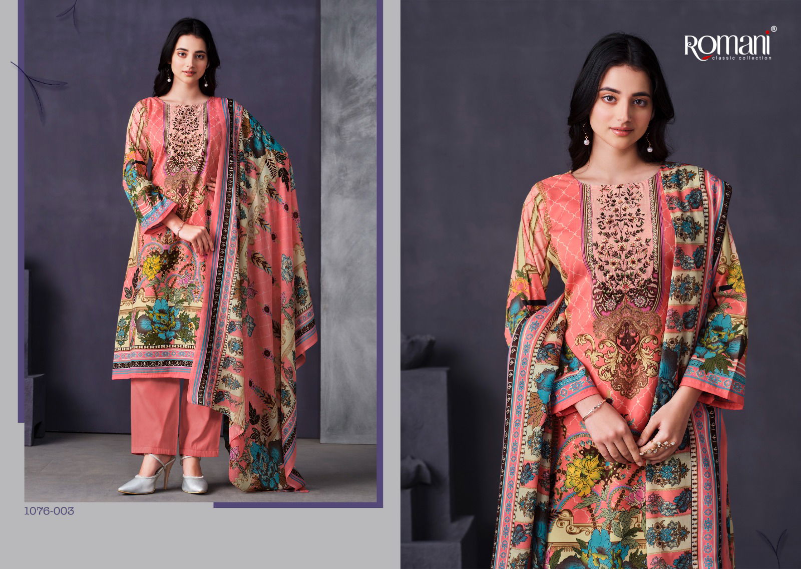 Mareena Vol 12 By Romani Cotton Dress Material Catalog